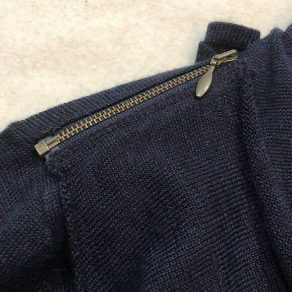 Gianni Bini GB Wool Cardigan Lagenlook Sweater Women Sz XS Zip Drape Reversible - Picture 6 of 12